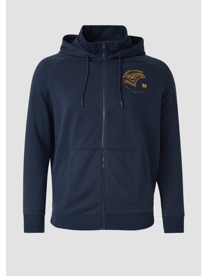 

s.Oliver Толстовка-куртка 58D1_темно-синего цвета