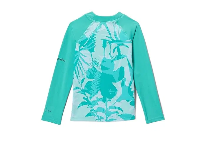 Футболка с длинным рукавом SunGuard Sandy Shores Columbia Kids, Dolphin Botaniflage/Dolphin