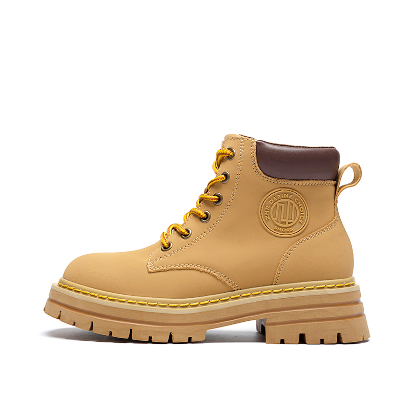 

ZHR Мартин Бутс Унисекс Верблюжий/бежевый/песочный - Верблюжий [Короткая бархатная версия] - Высота каблука 4 см, цвет Camel[Short Velvet Version]-Heel Height 4cm