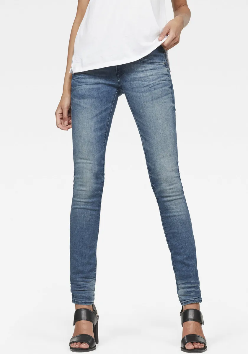 

Джинсы скинни G-STAR "Mid Waist Skinny", современная версия классического дизайна с пятью карманами, цвет Dark Used