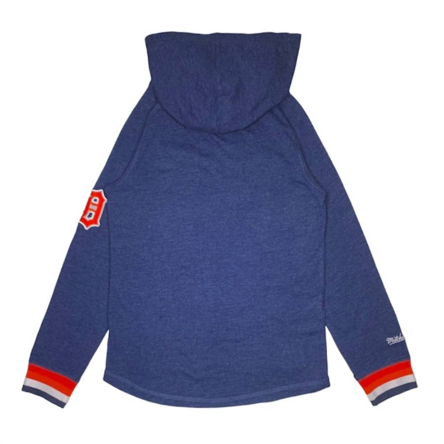 Темно-синяя худи Kids Detroit Tigers MITCHELL & NESS, темно-синий — фото 2