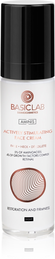 

Ночной антивозрастной крем Dermocosmetics Amine с аминокислотами Basiclab, 50 мл