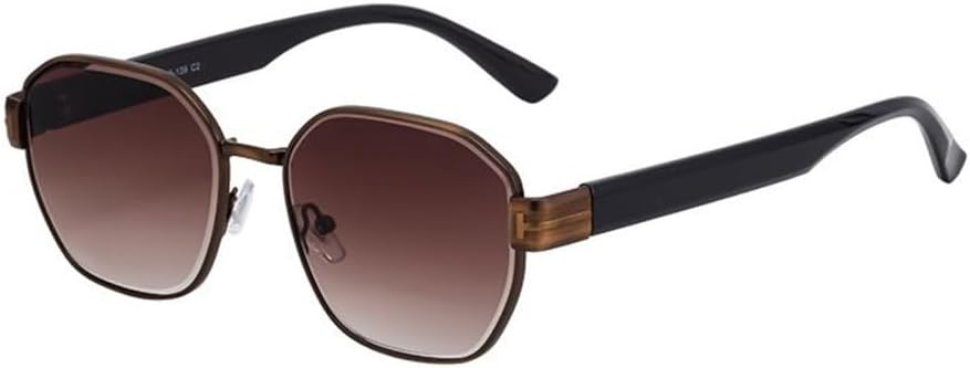 

Уникальные панк-солнцезащитные очки Polygon для женщин, роскошные винтажные солнцезащитные очки неправильной формы, модные женские очки, защита от УФ-излучения UV400 TYUVIVO, C2brown