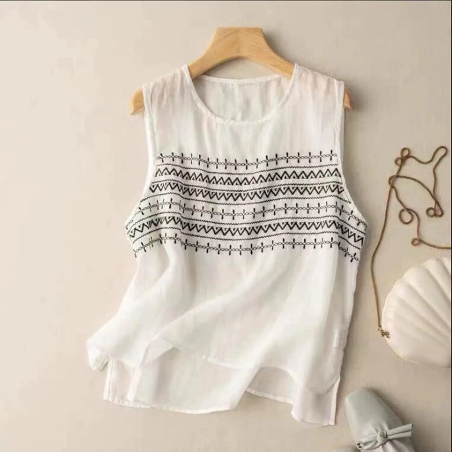 Блуза женская Tank Top, белый — фото 2