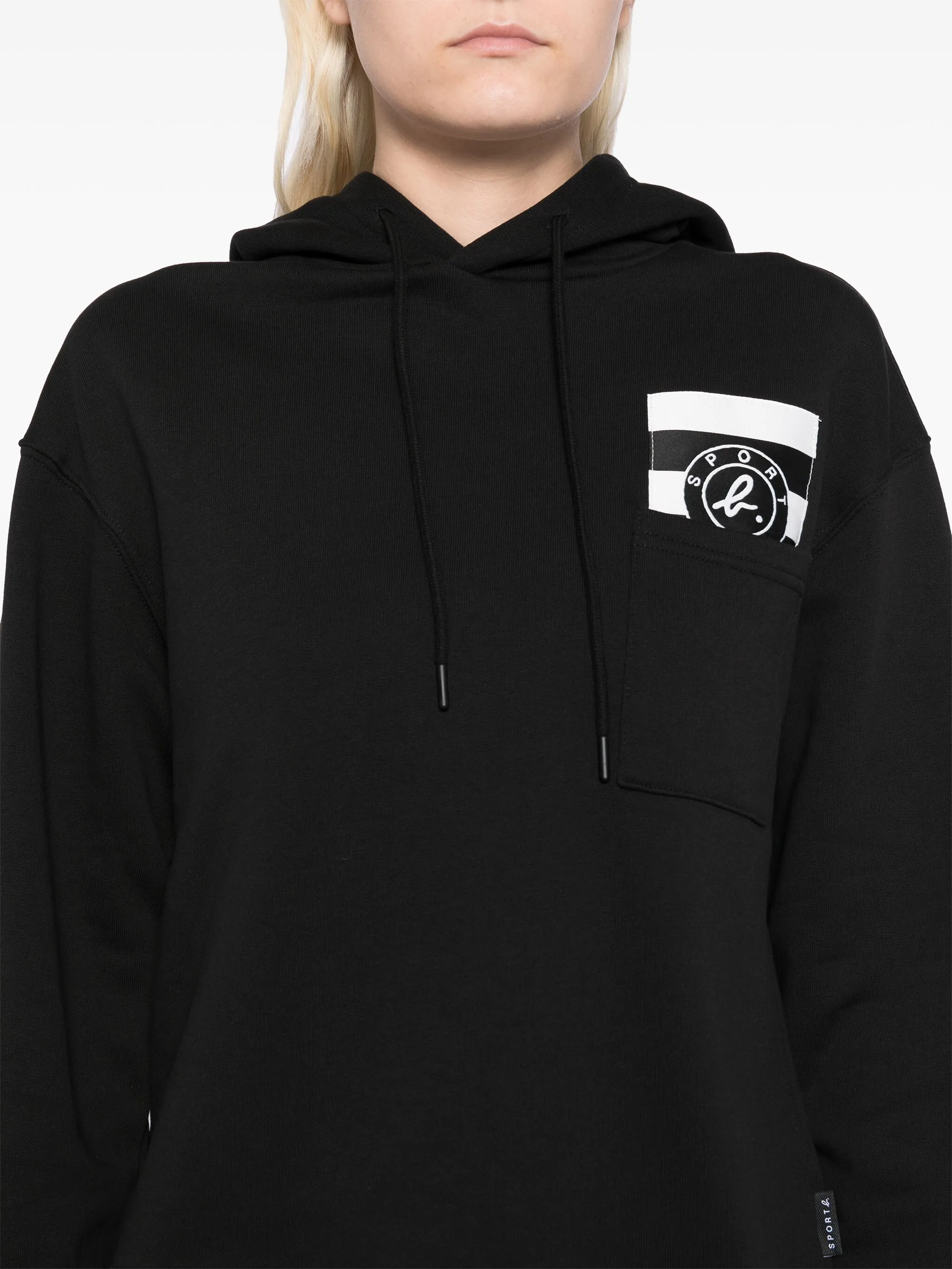 

Худи с логотипом Sport B. By Agnès B., черный