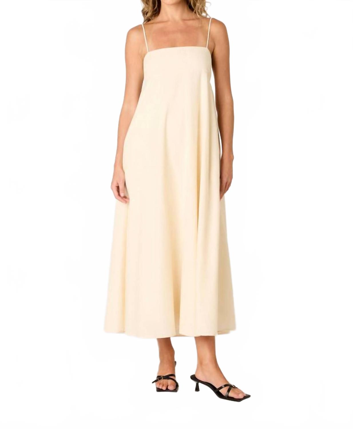 

Платье макси Clove цвета экрю Nia, экрю