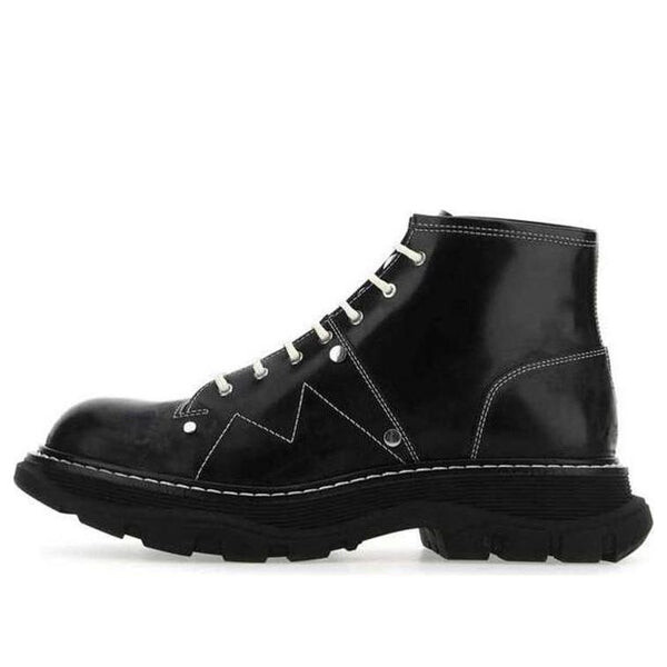 

Кроссовки tread lace-up boots 'black' Alexander Mcqueen, черный