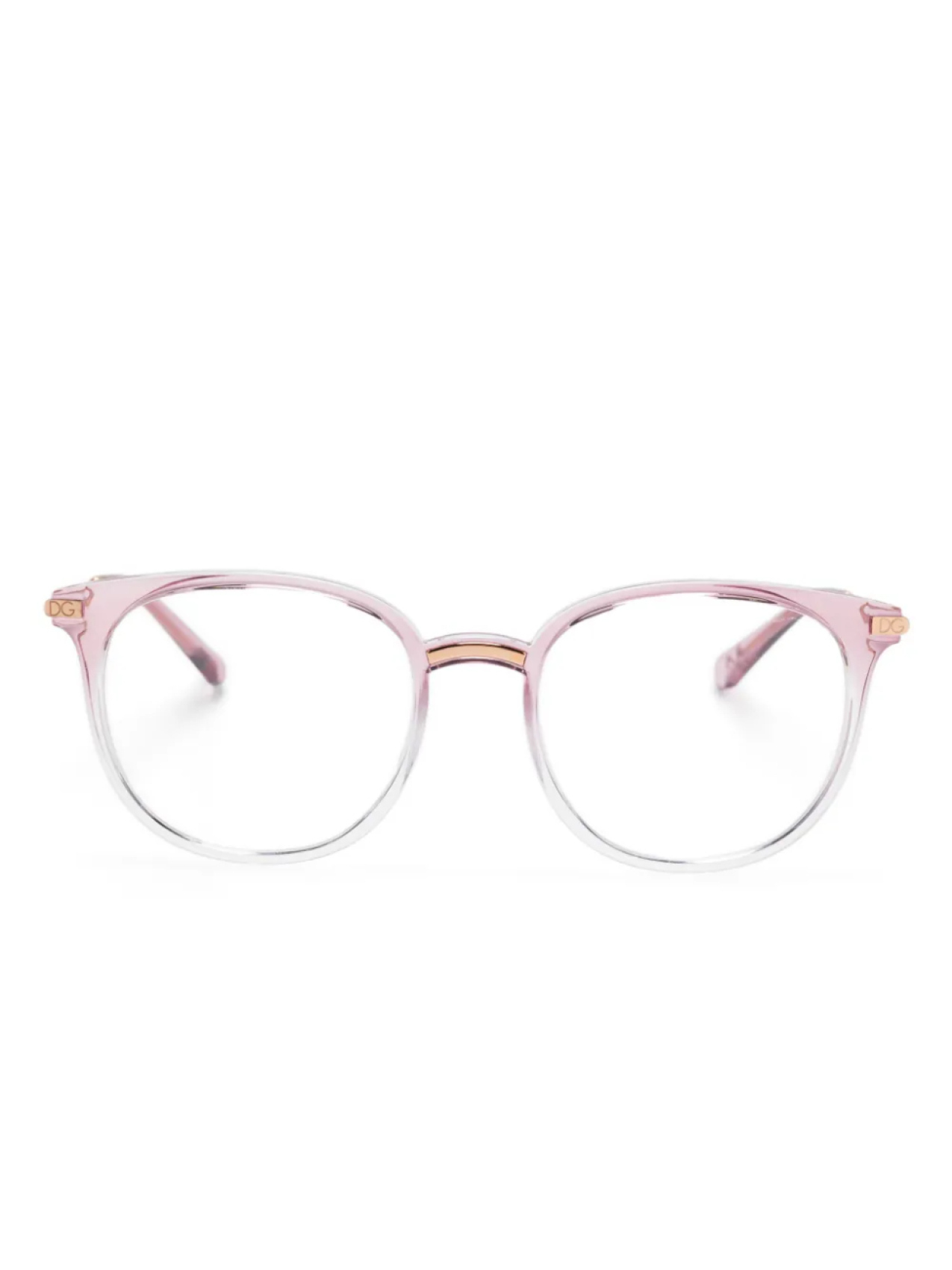 

Очки в круглой оправе Dolce & Gabbana Eyewear, розовый