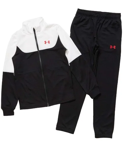 Спортивный костюм с принтом Under Armour, полиэстер, белый/чёрный