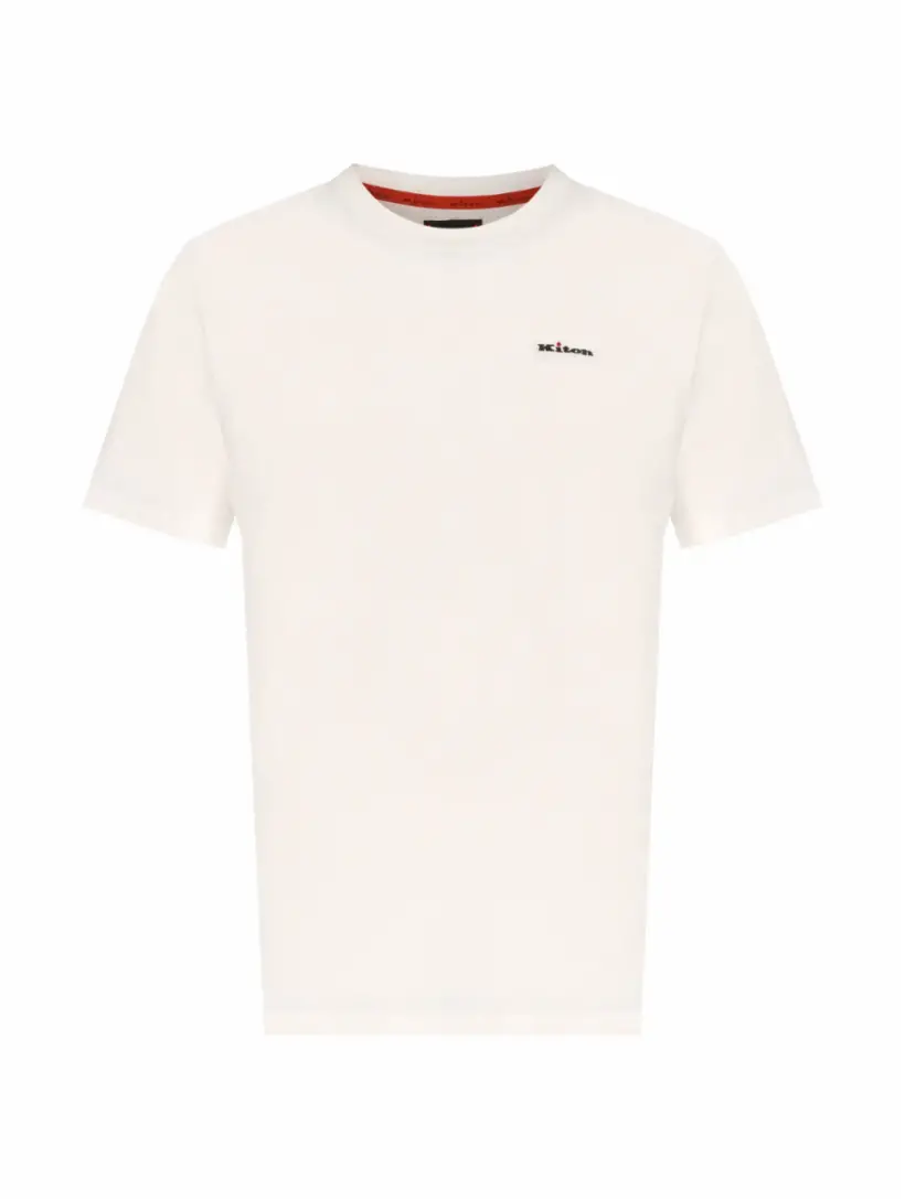 

Хлопковая футболка с логотипом Kiton, белый