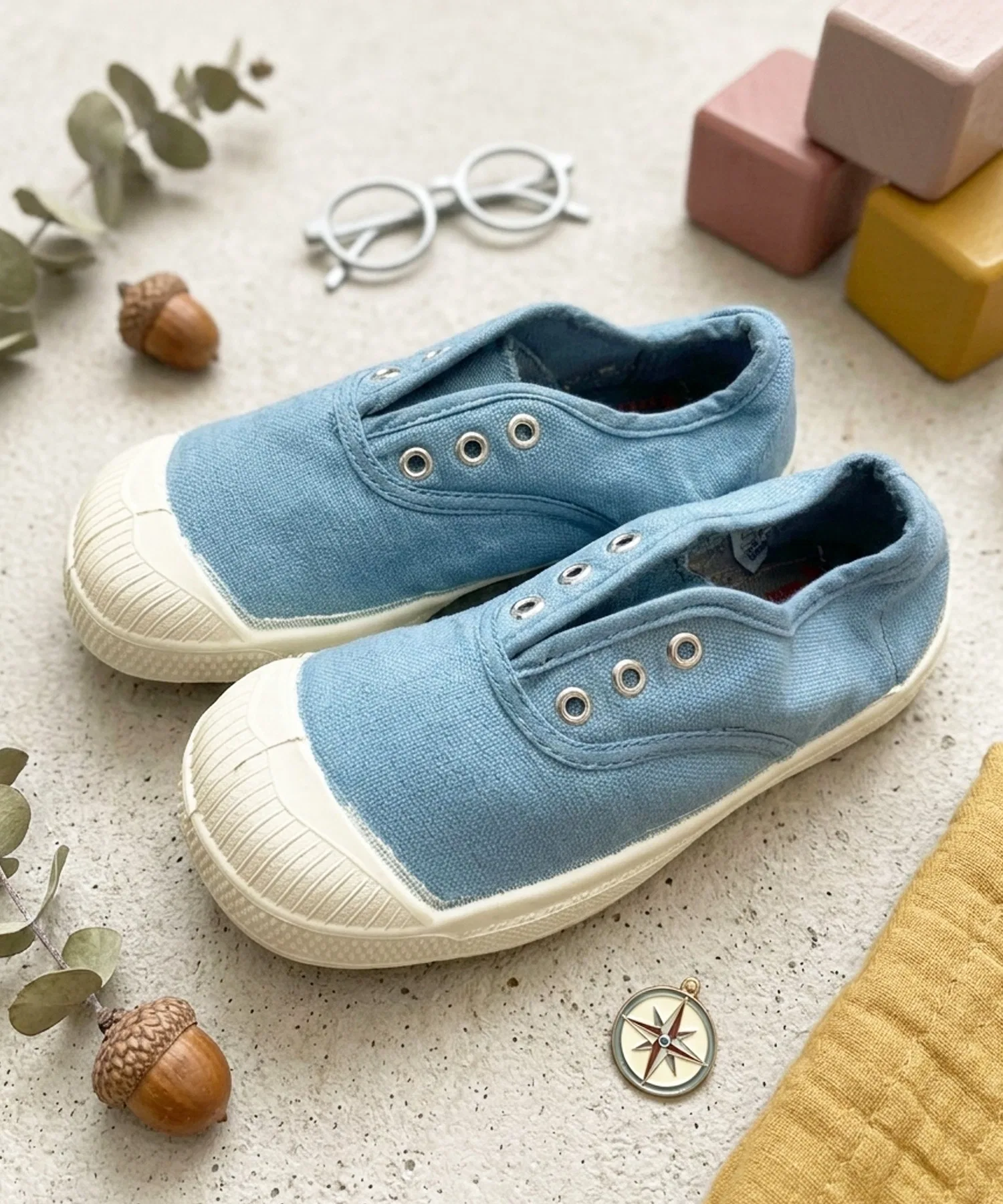 Детские кеды BENSIMON ELLY из канваса синие