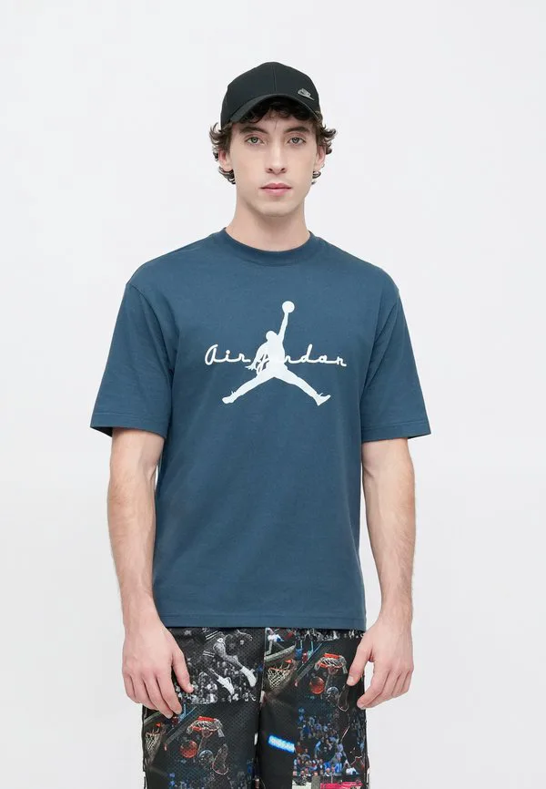 Футболка с принтом Jordan, Squadron Blue/Sail/Aura — фото 4
