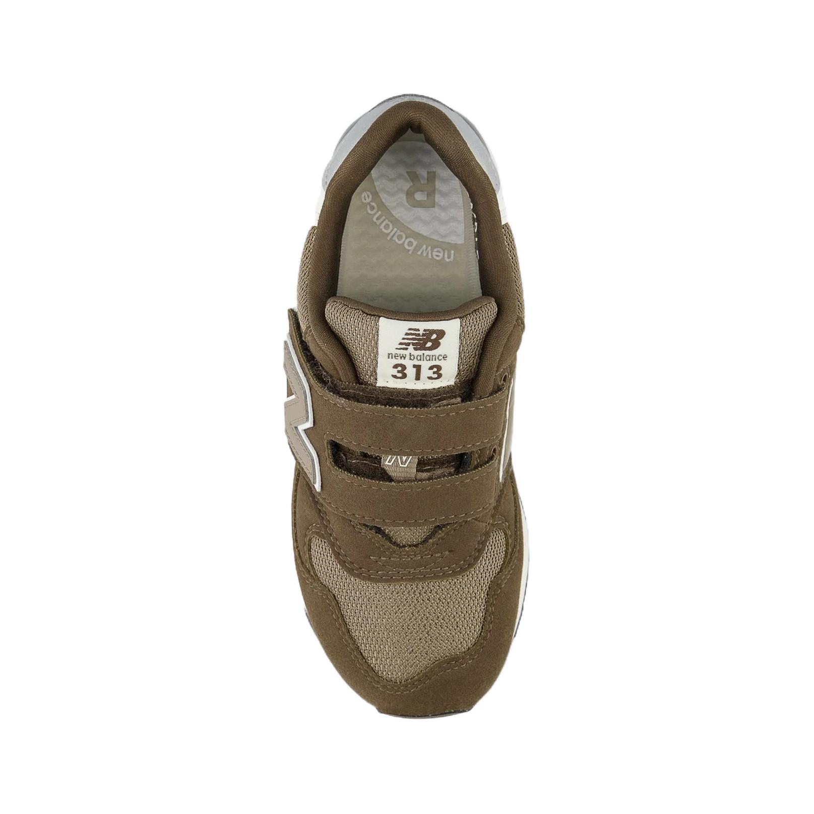 Детские кроссовки NB 313 Low Top для детей от 3 до 7 лет New Balance, коричневый — фото 4