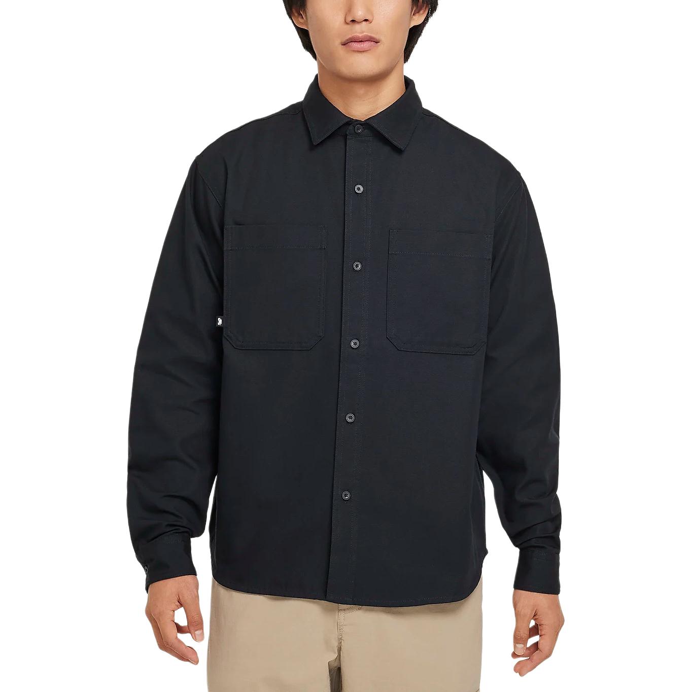 Рубашка Sb Long-Sleeve Woven Skate Top Nike, черно-белый — фото 3