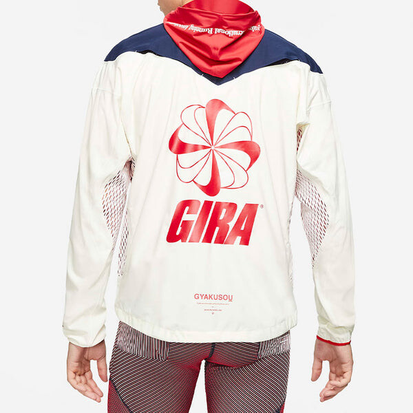Куртка Men's Nike x Gyakusou Crossover Splicing Colorblock Alphabet Zipper Hooded Jacket White, мультиколор — фото 3