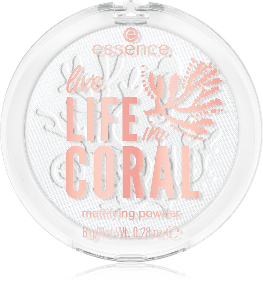 

Жизнь в коралловой матовой пудре Essence, atspalvis 01 smilin' from shore to reef 8 гр