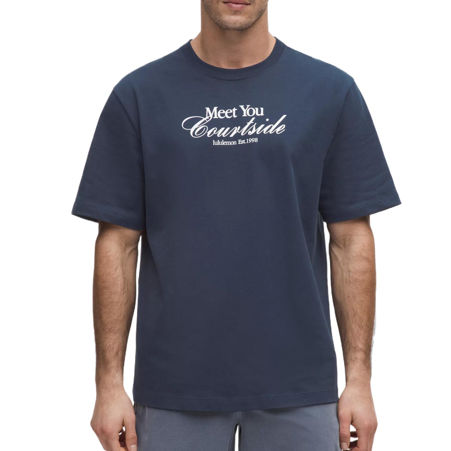 

Тяжелая футболка мужская Lululemon, синий