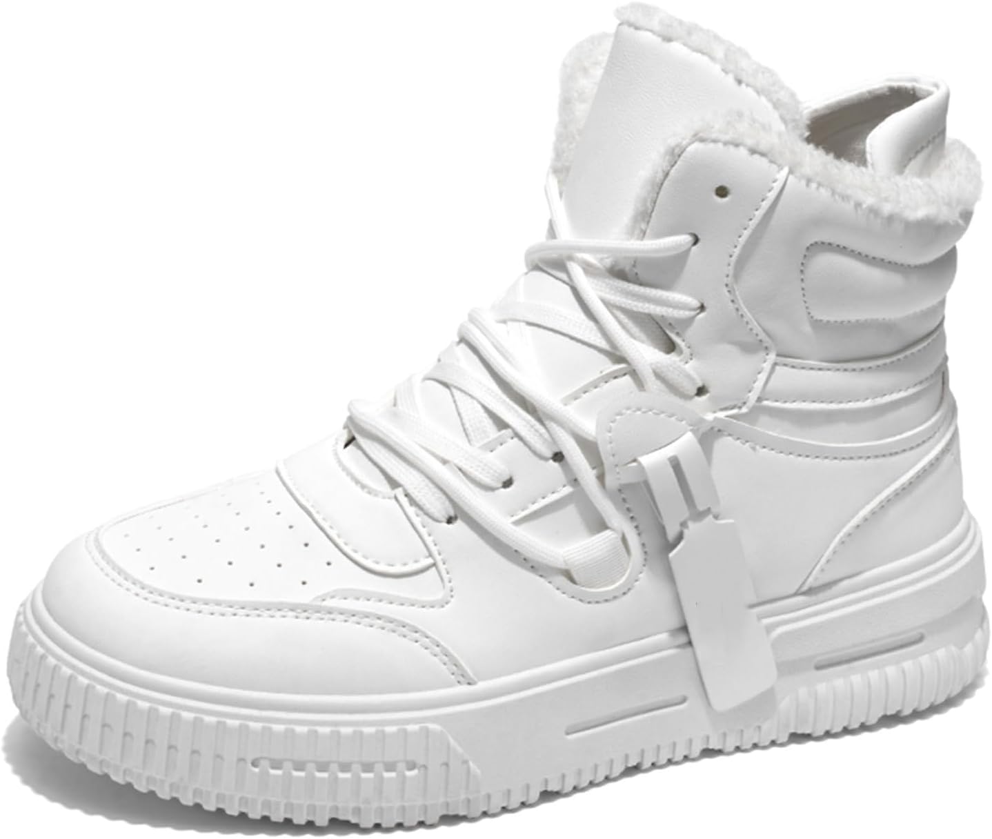 

Мужские модные кроссовки на высокой подошве, скейтбольные туфли, кроссовки, повседневные прогулочные ботинки с толстой подошвой Spwagym, белый