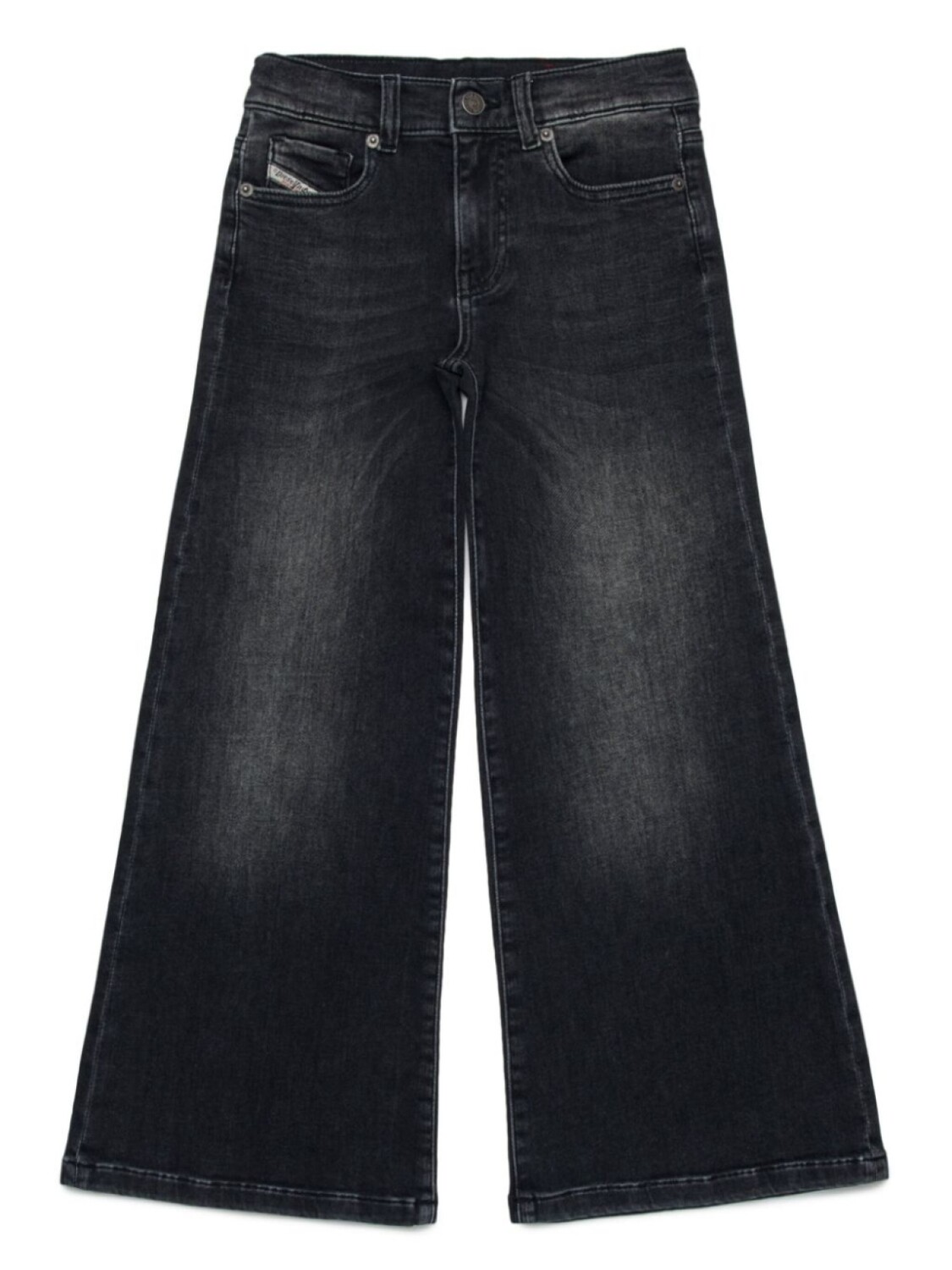 

Diesel Kids джинсы средней посадки с широкими штанинами, черный