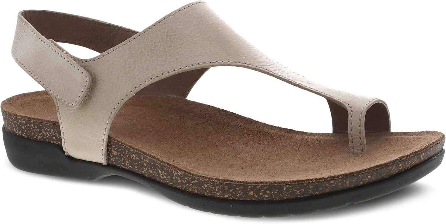 

Сандалии на плоской подошве Reece Dansko, цвет Linen Milled Burnished
