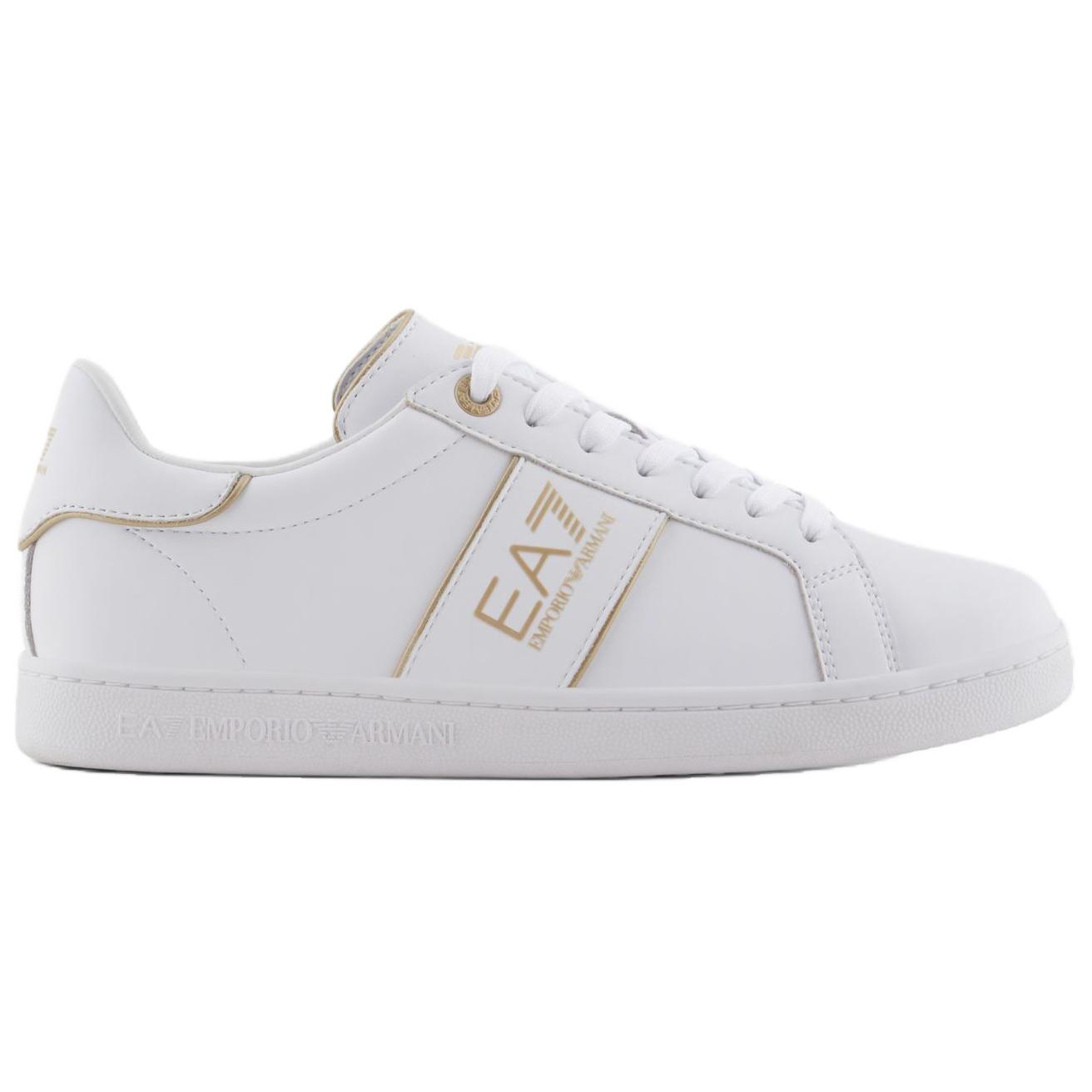 EMPORIO ARMANI EA7 низкие скейтерские кроссовки мужские white — фото 3