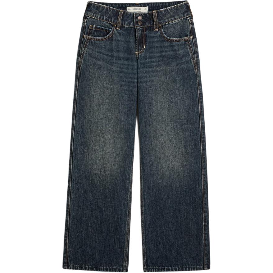 

Hollister/ Джинсы женские синие Moderate Straight Fit