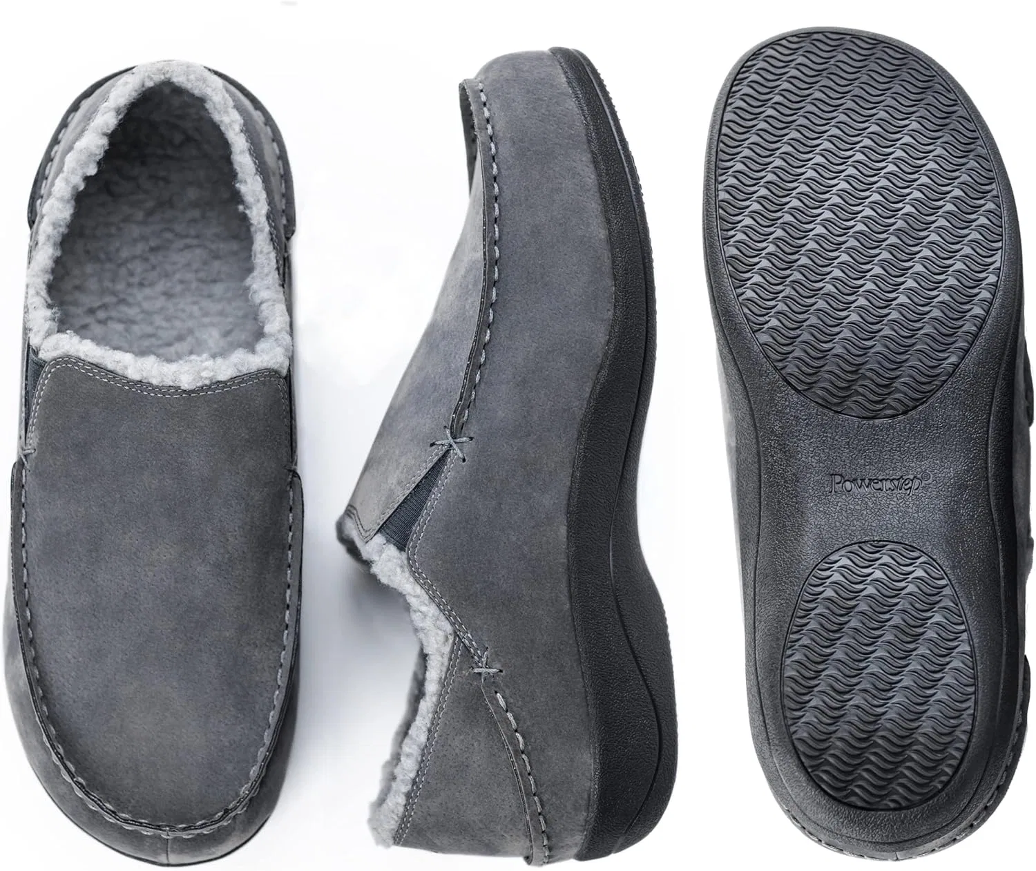 Тапочки с поддержкой стопы PowerStep, серый