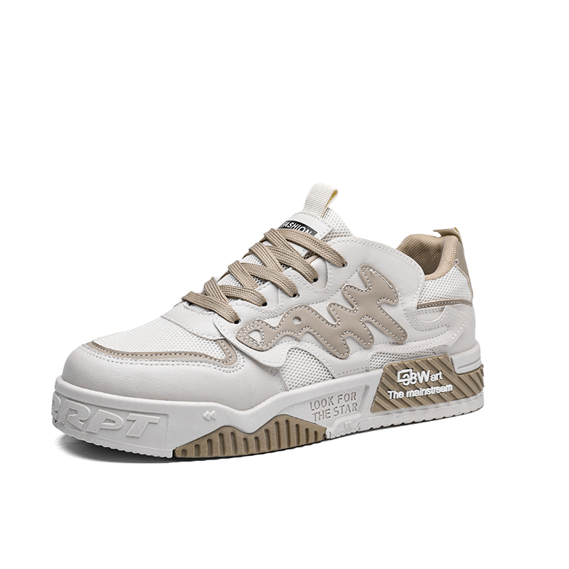 

SHOUBA Низкие скейтерские кроссовки мужские бежево-хаки, цвет Beige Khaki