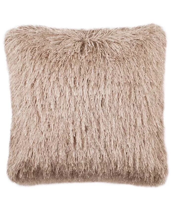 

Подушка Shag Modish Metallic размером 20 x 20 дюймов Safavieh, бежевый