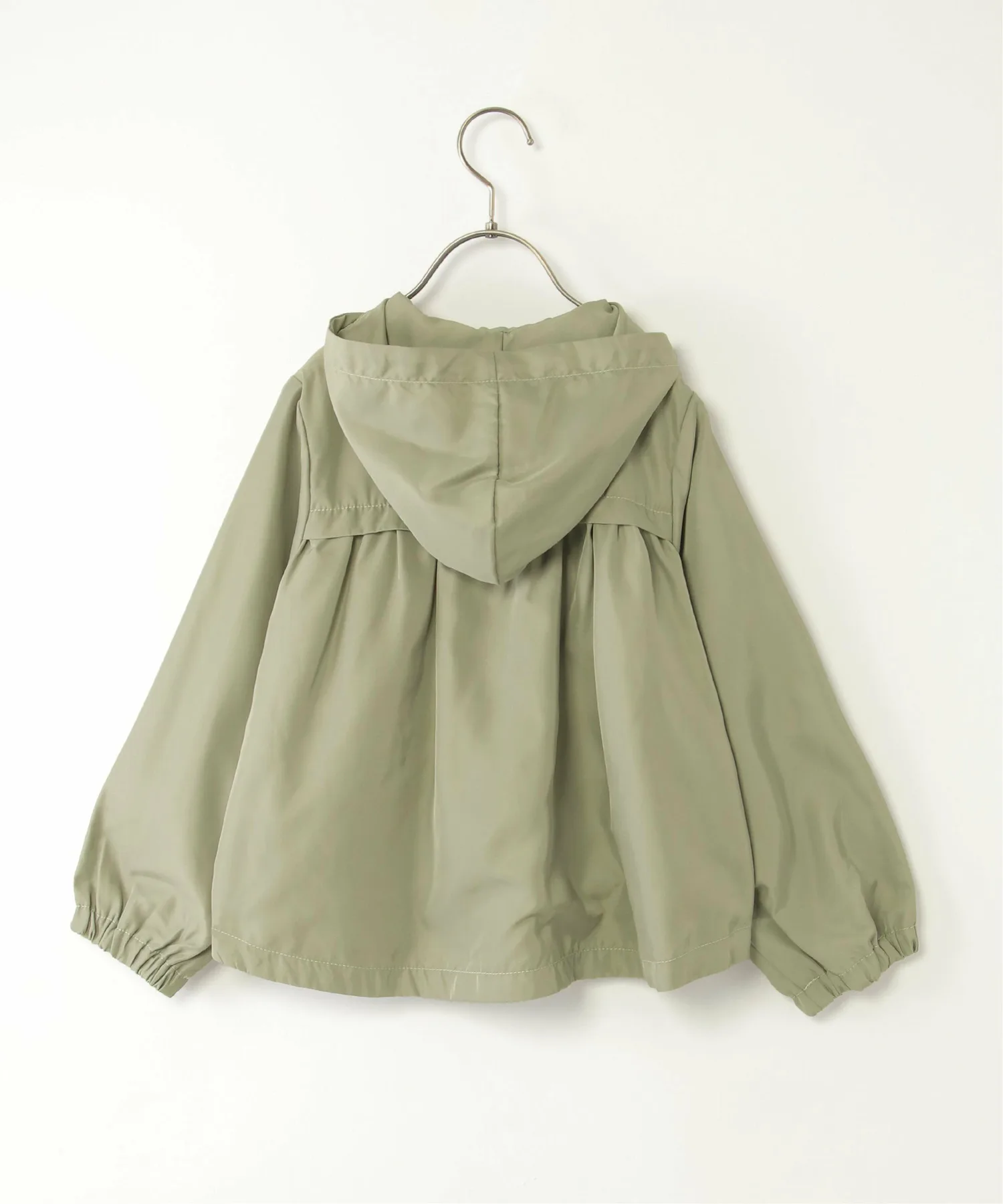 Атласная расклешенная куртка Manpa с потайными крыльями (110-160 см) Ikka, Light green — фото 3