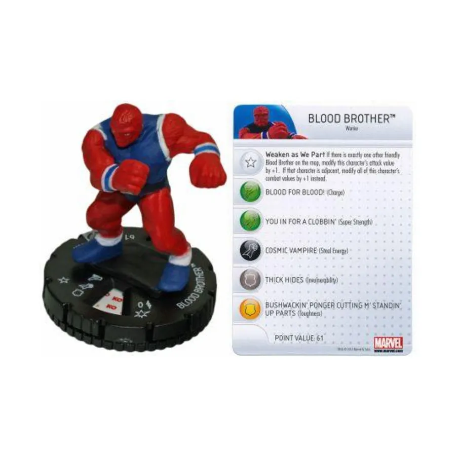 

Кровавый Брат, Marvel HeroClix - Galactic Guardians - Singles