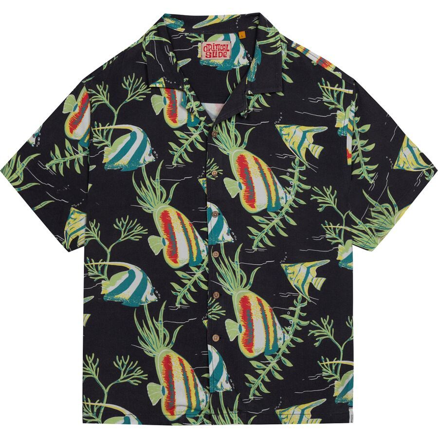 

Рубашка с коротким рукавом Gilligan для отдыха в курортном стиле - мужская The Critical Slide Society The Critical Slide Society, Black