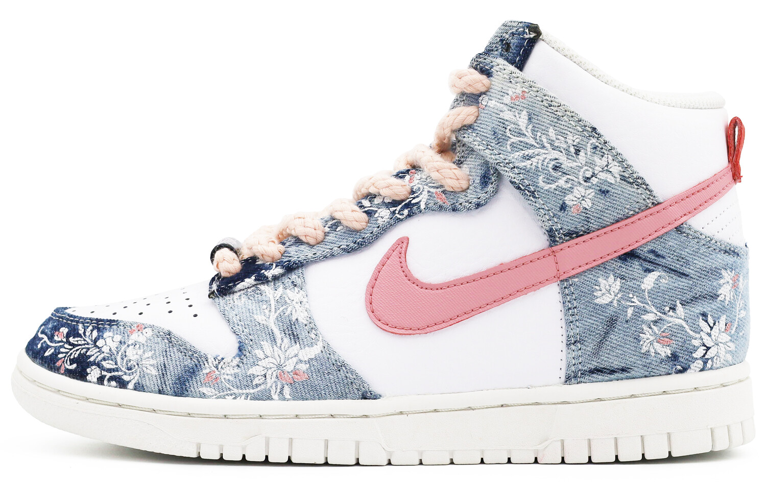 

Кроссовки Nike Dunk High Skateboarding Shoes Women's High-top Blue/white, синий
