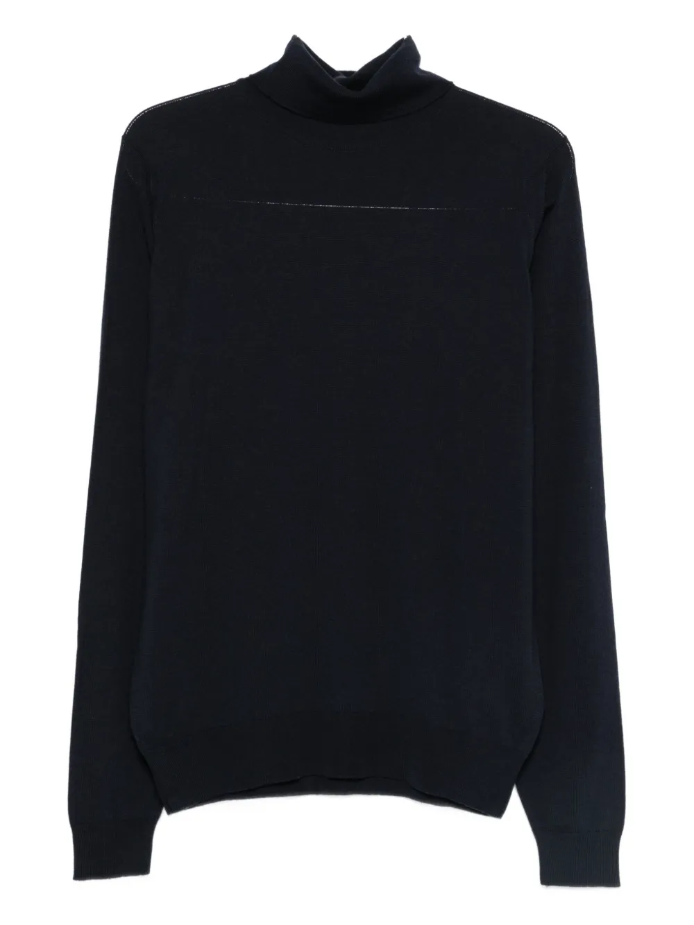 

Свитер с высоким воротником John Smedley, синий