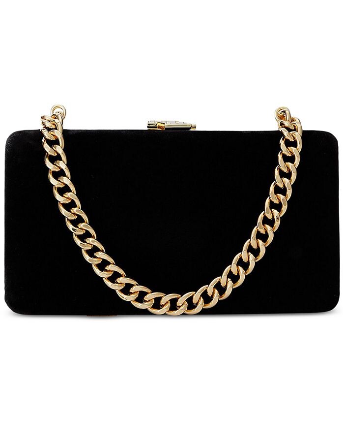 

Маленький бархатный клатч Franki Lauren Ralph Lauren, черный