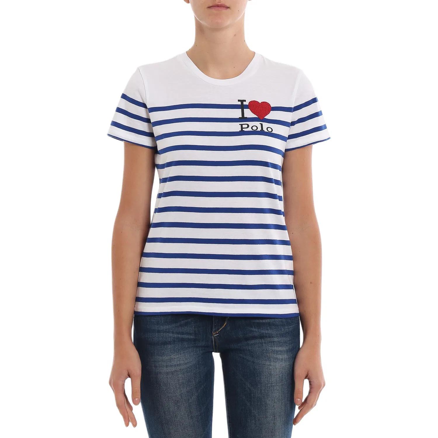 Футболка женская Polo Ralph Lauren Blue White — фото 3