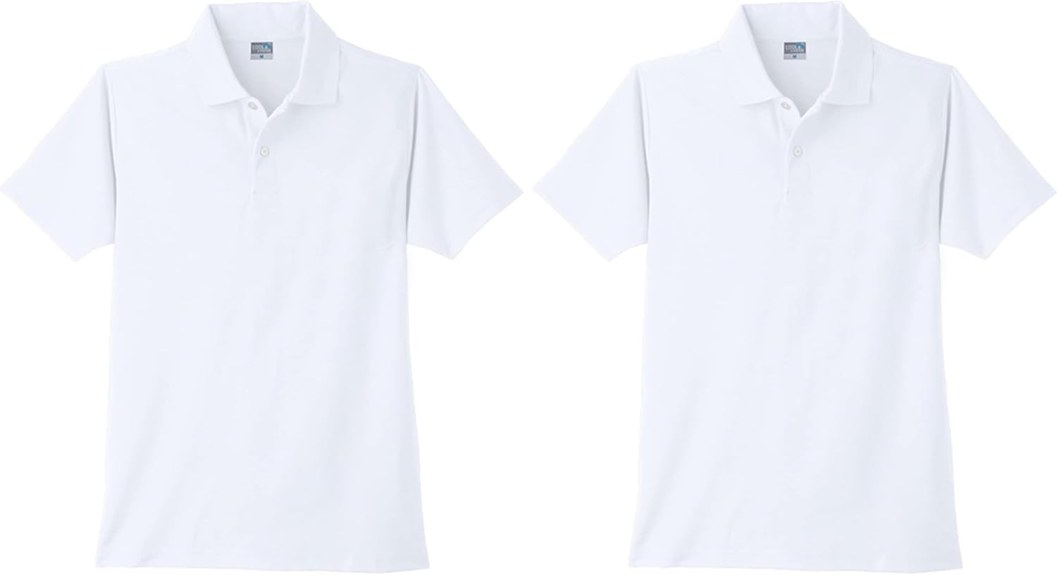 

Мужская летняя поло-рубашка Oguraya с коротким рукавом из быстросохнущей сетчатой ткани (без карманов) Kokuraya, белый