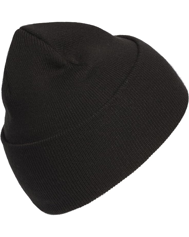 

Шапка Adidas Wide Cuff Fold Beanie, черный/белый
