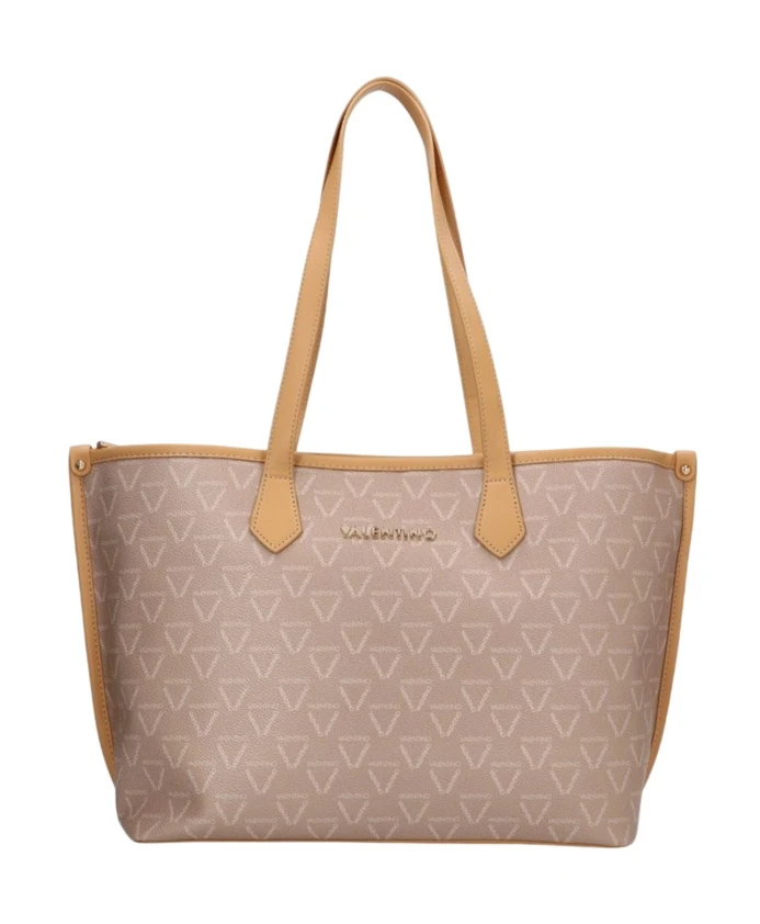 

Бежевая синтетическая женская сумка-шоппер Valentino By Mario Valentino, коричневый