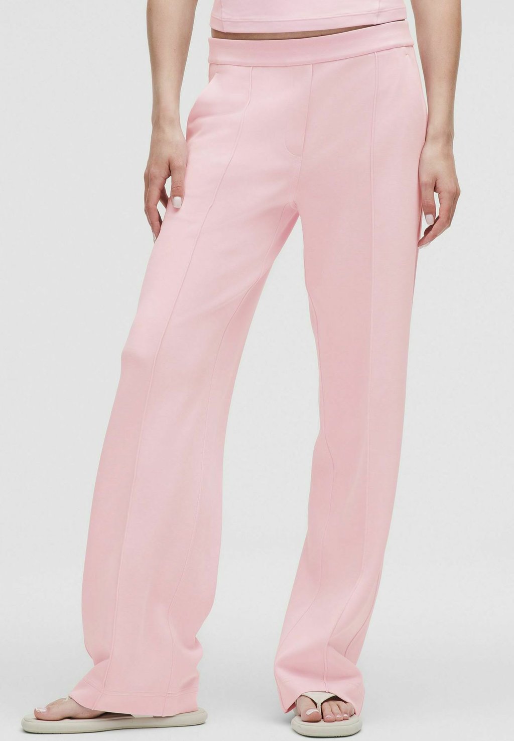 

Брюки SOFTSTREME PINTUCK MID-RISE REGULAR lululemon, розовый