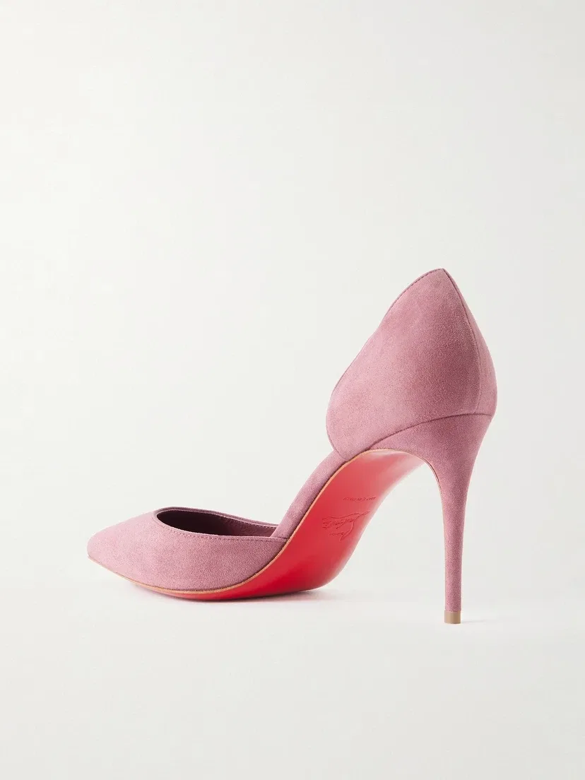 Замшевые туфли-лодочки Iriza 85 Christian Louboutin, розовый — фото 3