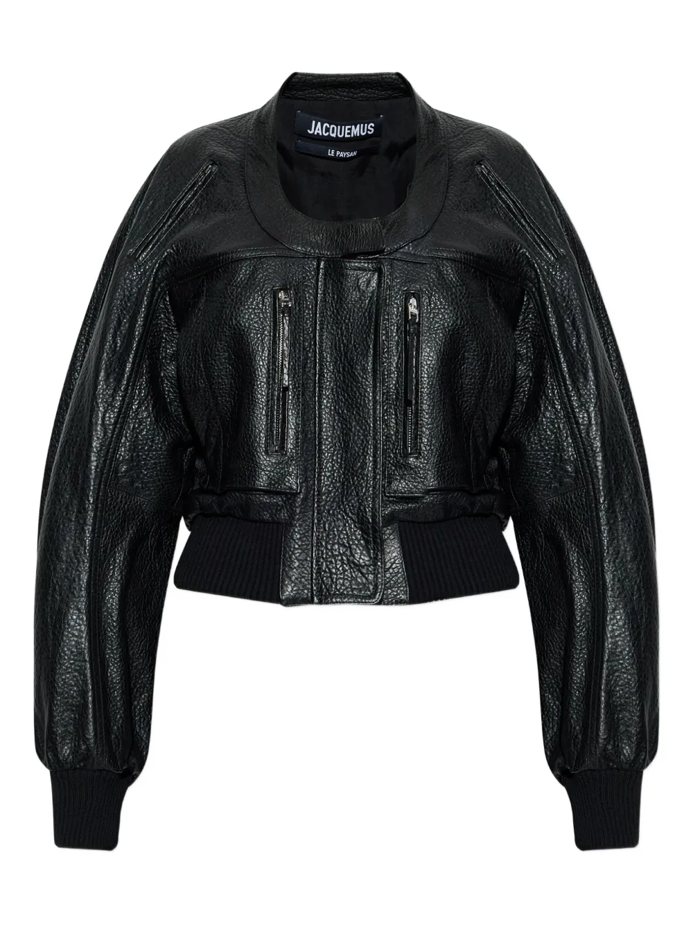 

Бомбер с застежкой-молнией Tore Jacquemus, черный