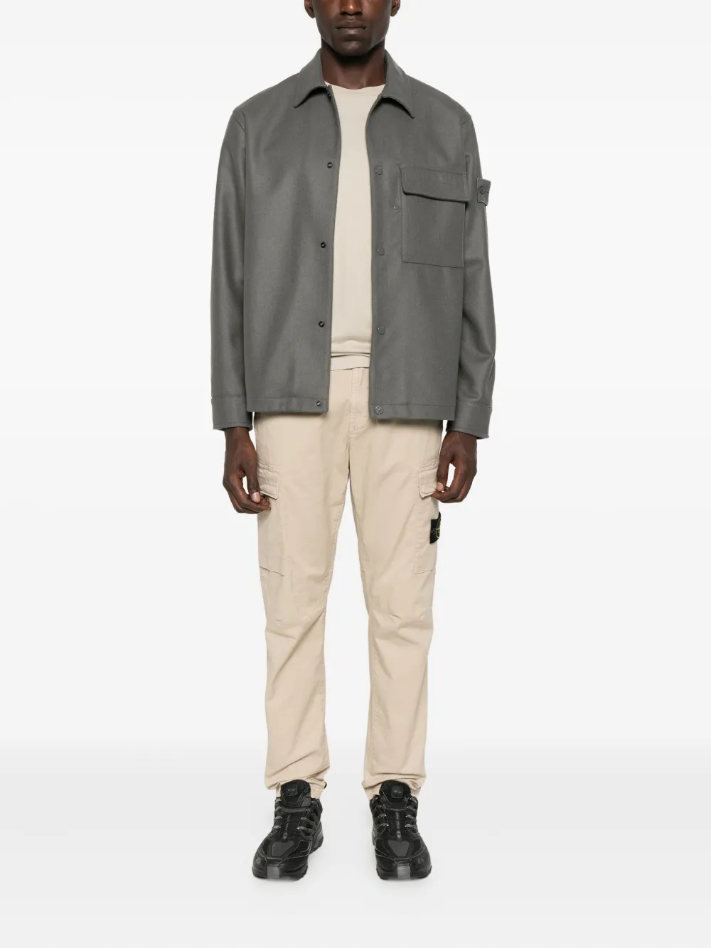 Брюки-карго с накладными карманами Stone Island, нейтральный — фото 2