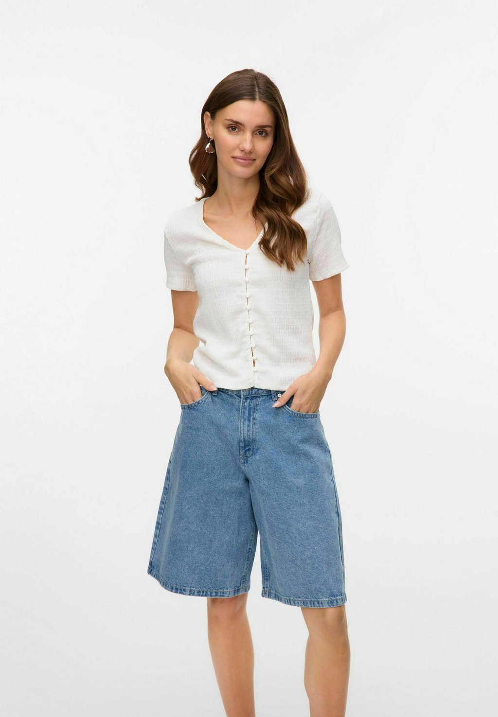 

Блуза VMMIKKA Vero Moda, кремовый