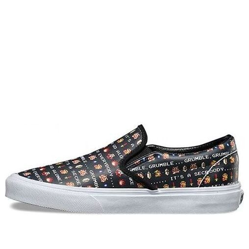 

Кроссовки nintendo x classic slip-on 'zelda' Vans, черный