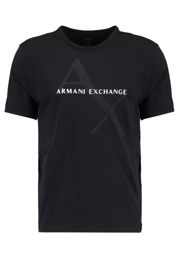 

Футболка с принтом Armani Exchange, черная