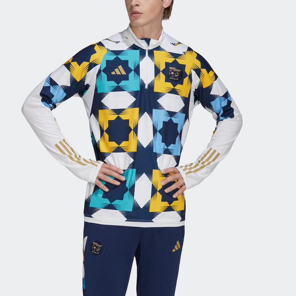 Рубашка алжирские тренировочные топы Adidas, белый — фото 2