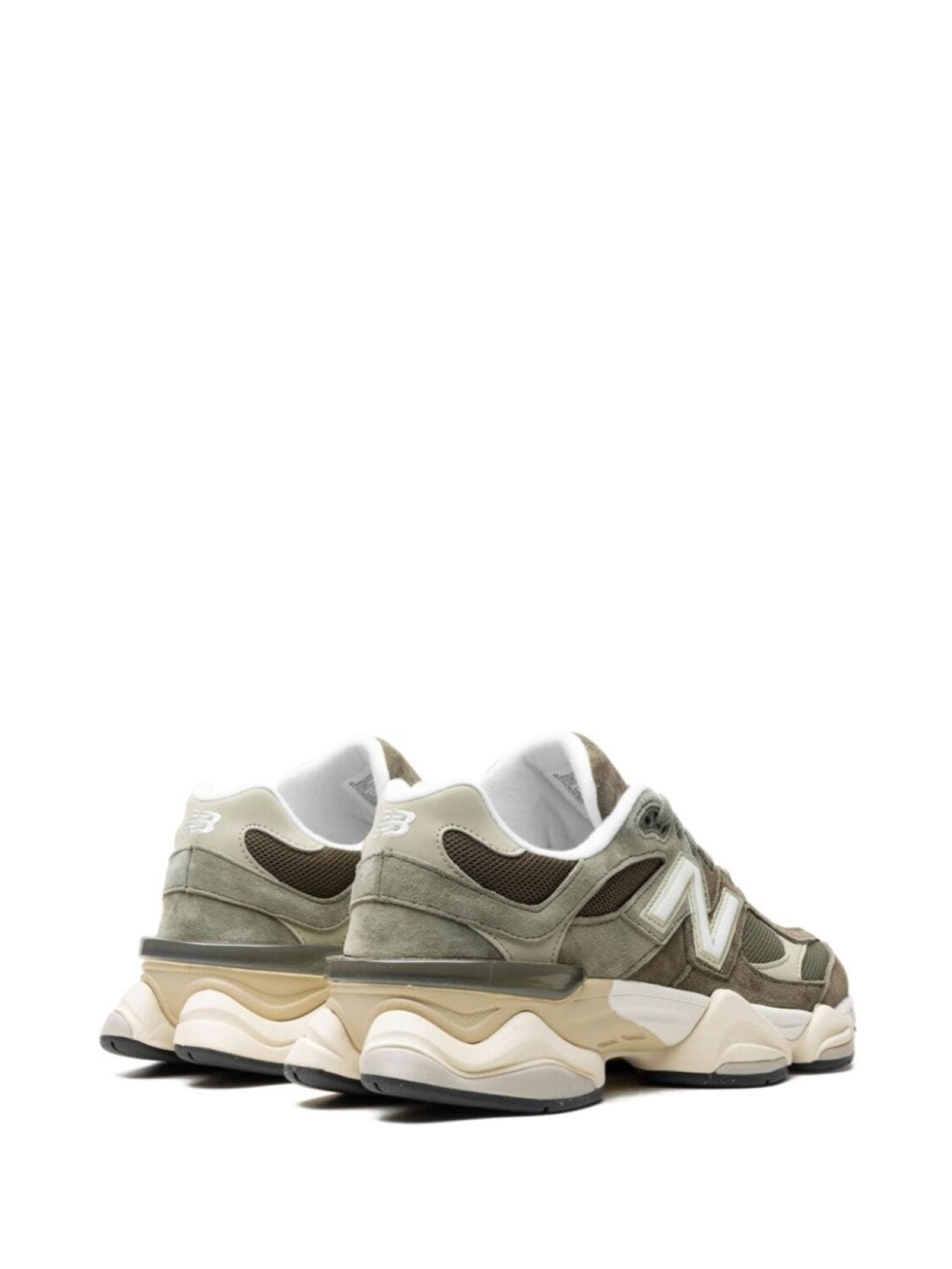 Кроссовки 9060 Dark Camo/ Dark Olive/Sandstone New Balance, зеленый — фото 3