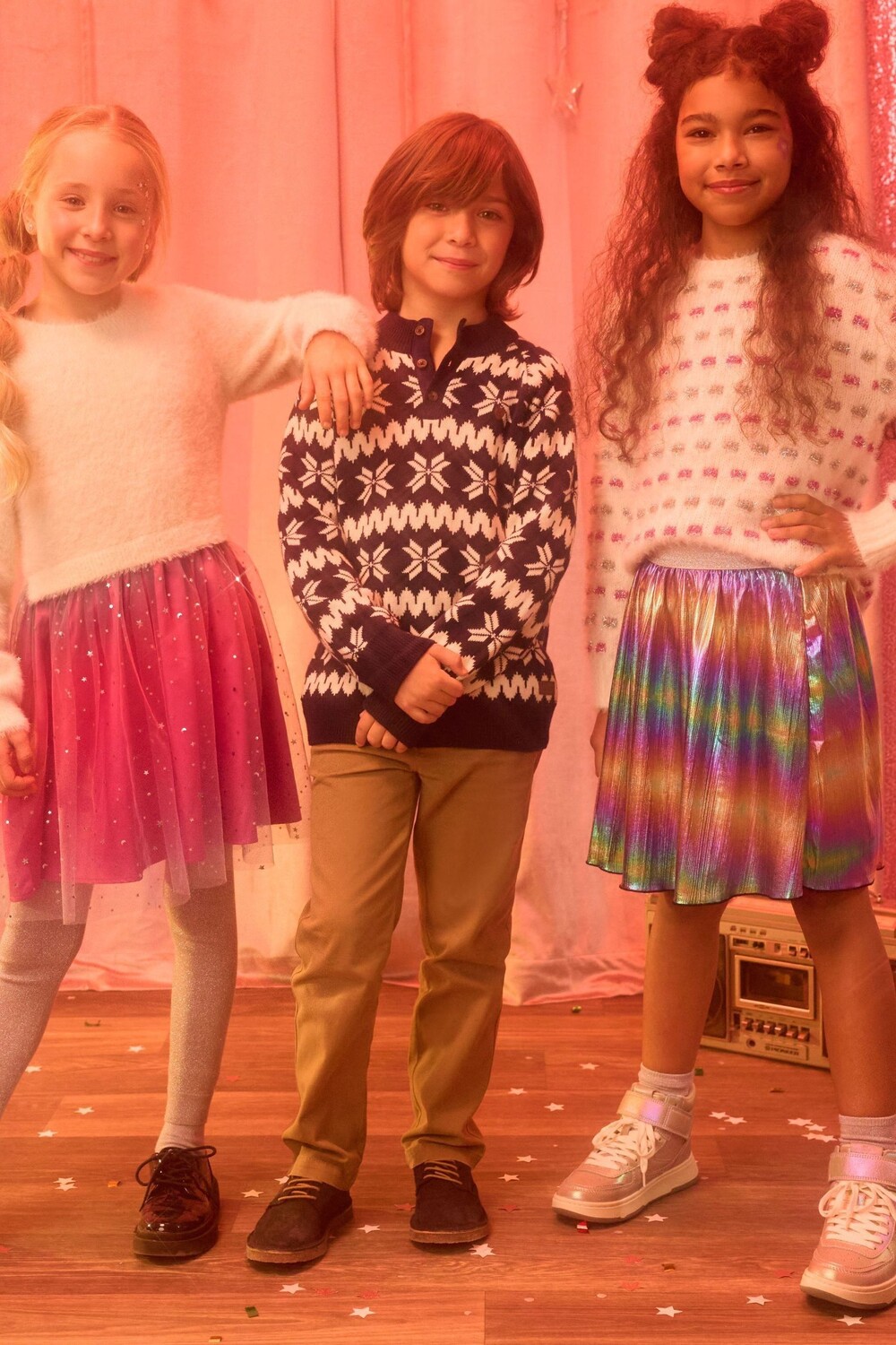 

Белый свитшот Падающие звезды из тюля Hatley, белый