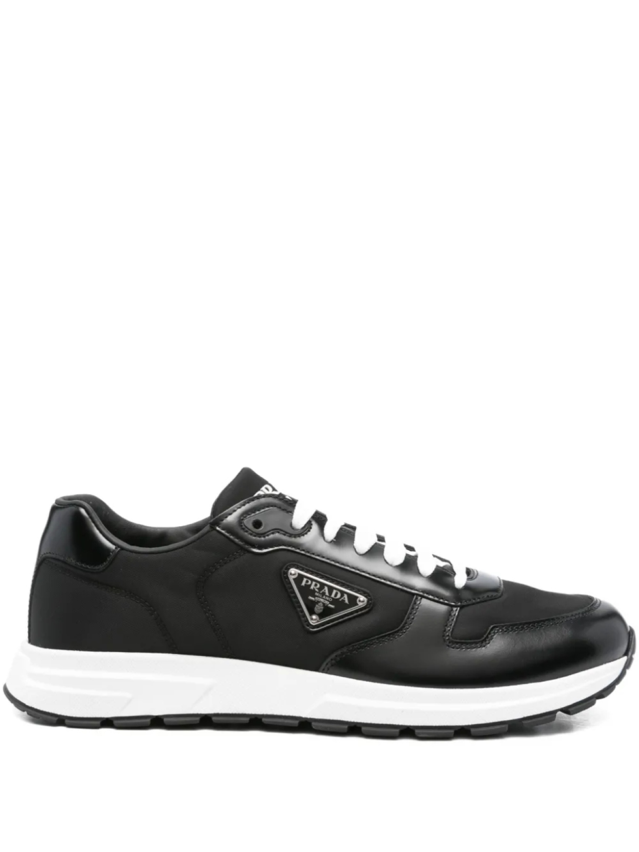 

Кроссовки Prada с кожаными вставками, черный